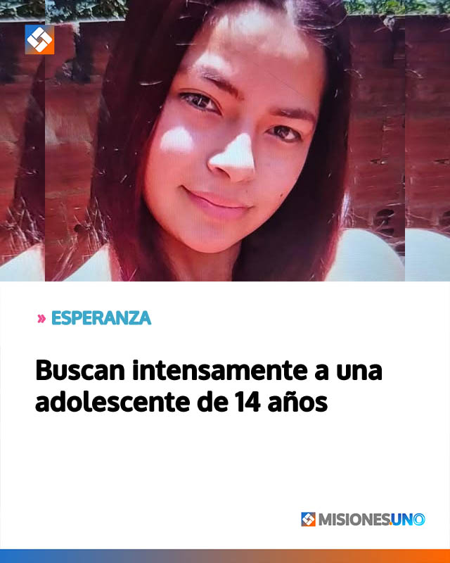 Buscan intensamente a una adolescente de 14 años