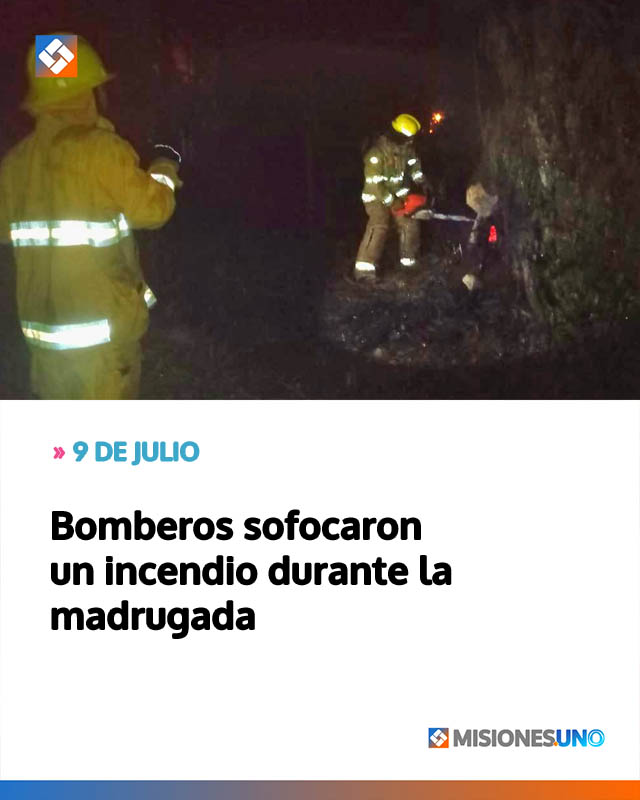 Bomberos sofocaron un incendio durante la madrugada
