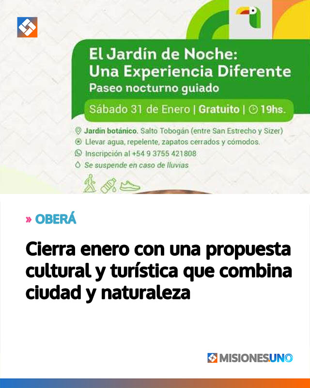 Cierra enero con una propuesta cultural y turística que combina ciudad y naturaleza