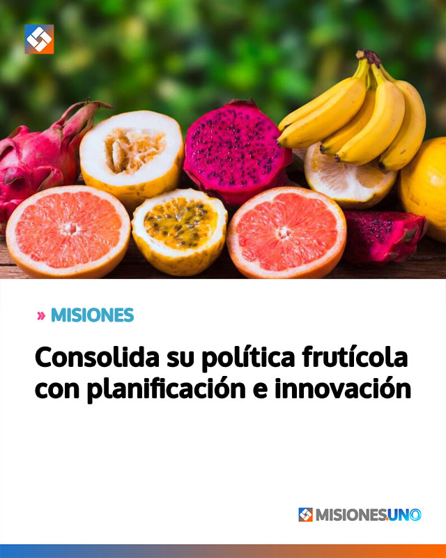 MISIONES: Consolida su política frutícola con planificación e innovación
