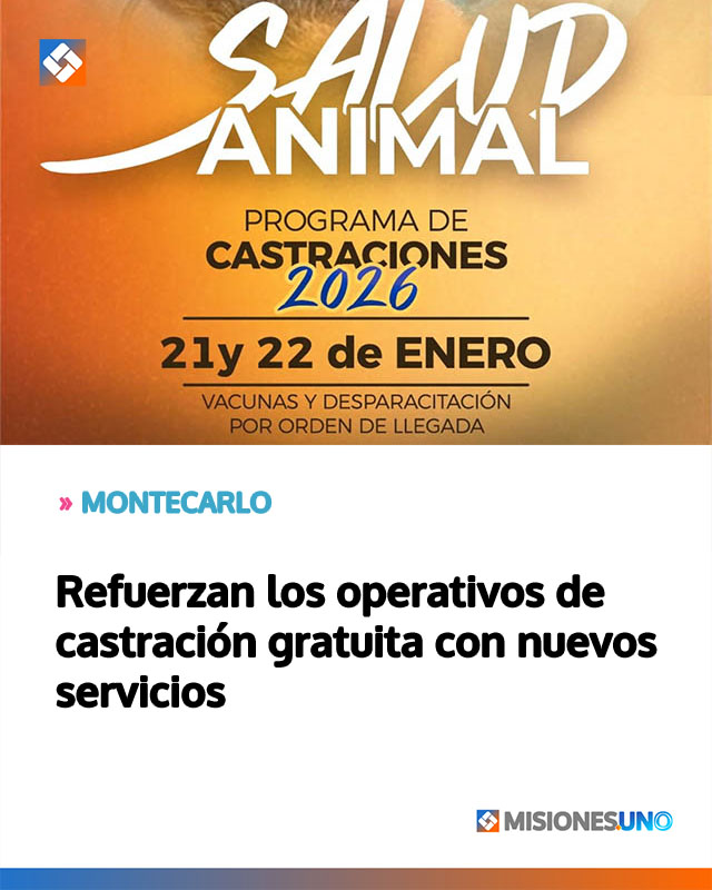 Refuerzan los operativos de castración gratuita con nuevos servicios