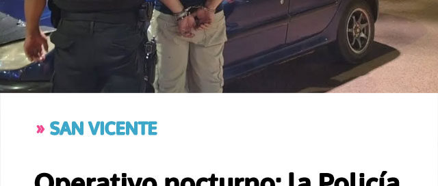 Operativo nocturno: la Policía retiró de circulación a un conductor con alto nivel de alcohol en sangre