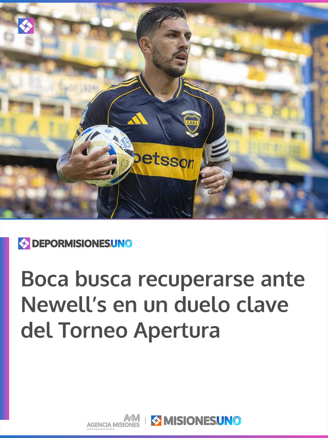 Boca busca recuperarse ante Newell’s en un duelo clave del Torneo Apertura