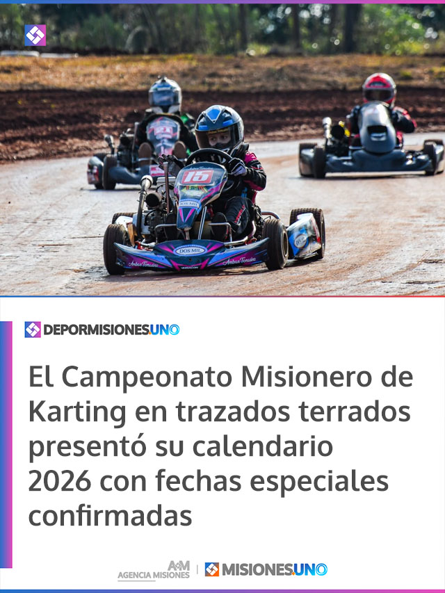 El Campeonato Misionero de Karting en trazados terrados presentó su calendario 2026 con fechas especiales confirmadas