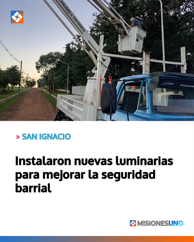 Instalaron nuevas luminarias para mejorar la seguridad barrial