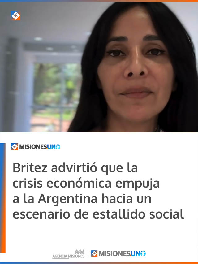 Britez advirtió que la crisis económica empuja a la Argentina hacia un escenario de estallido social