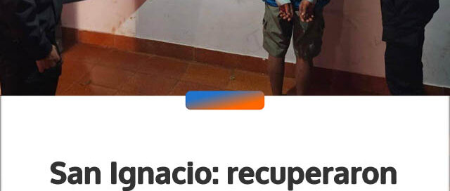 San Ignacio: recuperaron una motocicleta robada y detuvieron a un joven tras un operativo policial